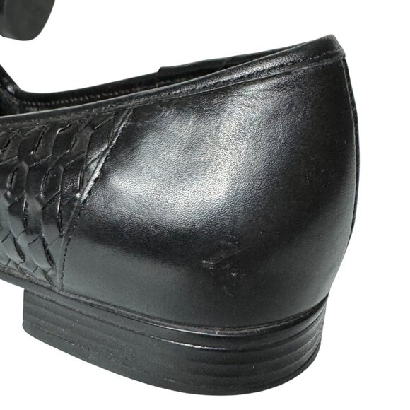 Naturalizer Sammy Black Woven Leather Slip-On Flats Loafers Women's Size 8N - Picture 14 of 16